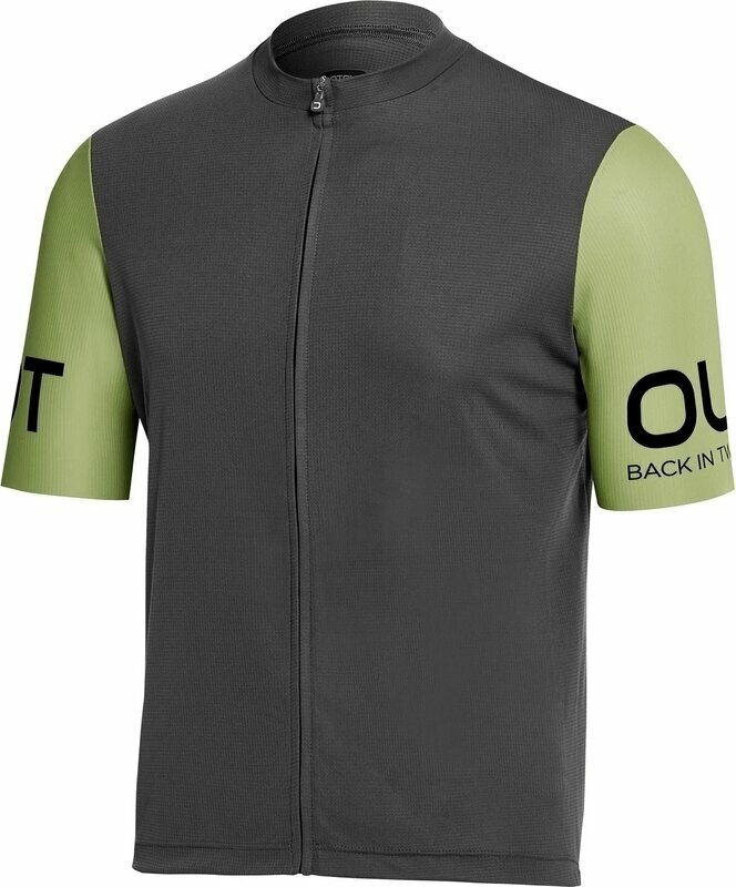 Велосипедна тениска Dotout Grevil Jersey Джърси Light Black/Lime XL