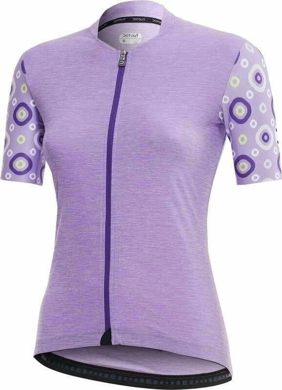 Cycling jersey Dotout Check Women's Shirt Jersey Lilac Melange XS