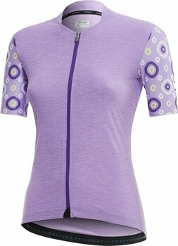 Odzież kolarska / koszulka Dotout Check Women's Shirt Golf Lilac Melange XS - 1
