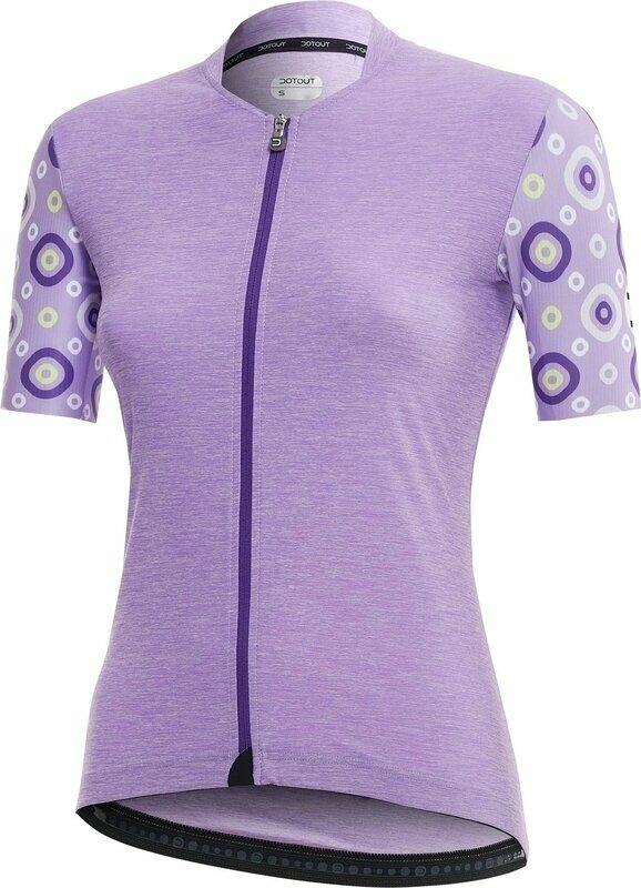 Cycling jersey Dotout Check Women's Shirt Jersey Lilac Melange S