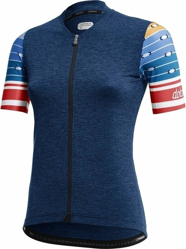 Cyklo-Dres Dotout Touch Women's Jersey Melange Blue XS