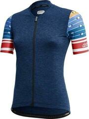 Cycling jersey Dotout Touch Women's Melange Blue