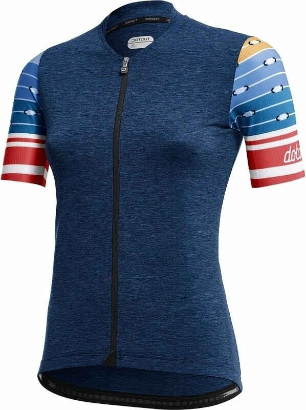 Camisola de ciclismo Dotout Touch Women's Jersey Melange Blue M