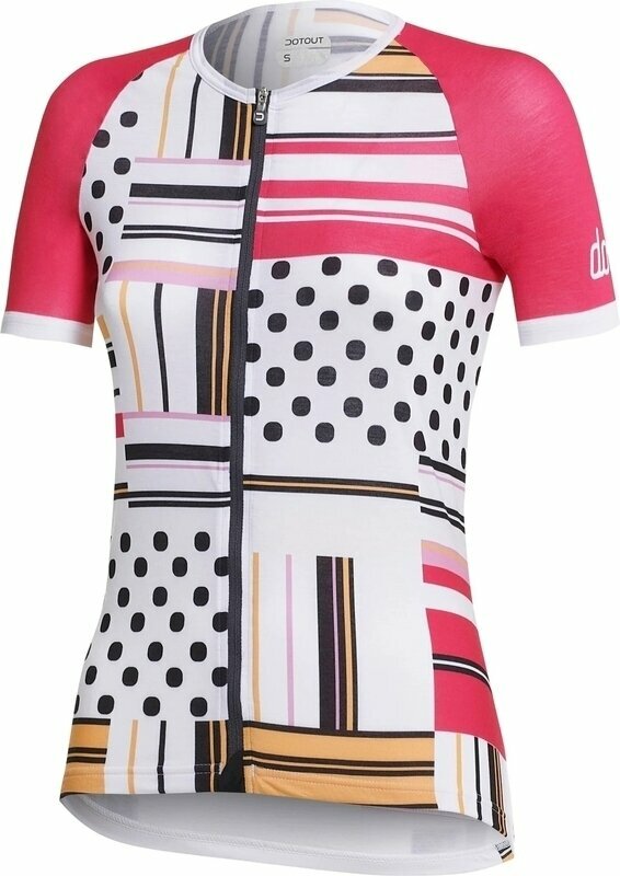 Cycling jersey Dotout Square Women's Jersey Fuchsia XS