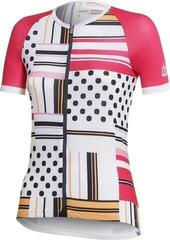 Cycling jersey Dotout Square Women's Fuchsia
