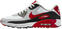 Férfi golfcipők Nike Air Max 90 G Mens Golf Shoes White/Black/Photon Dust/University Red 42