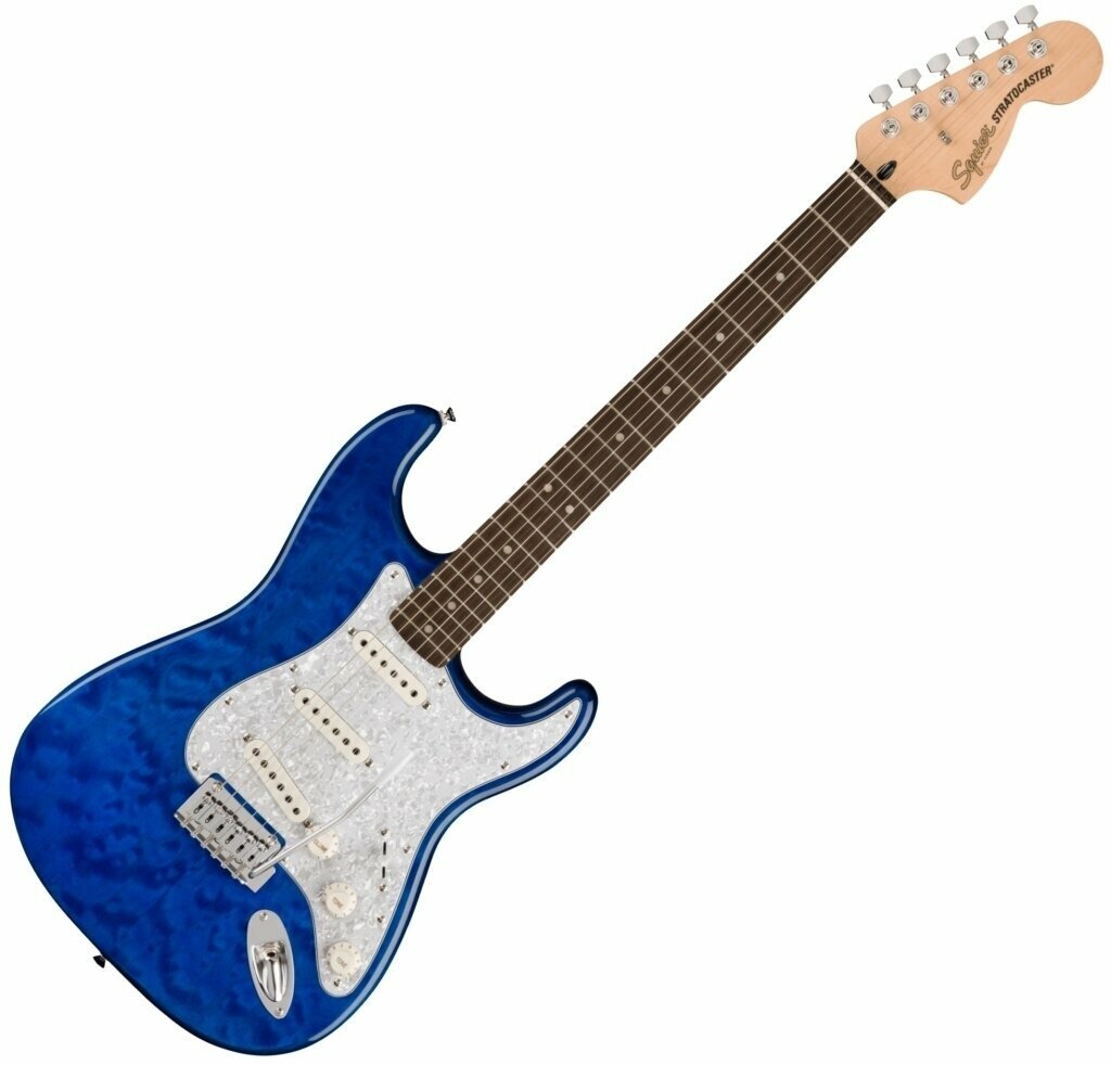 Музикални инструменти > Китари > Електрически китари > ST- Модели Fender Squier FSR Affinity Series Stratocaster QMT IL Blue Transparent