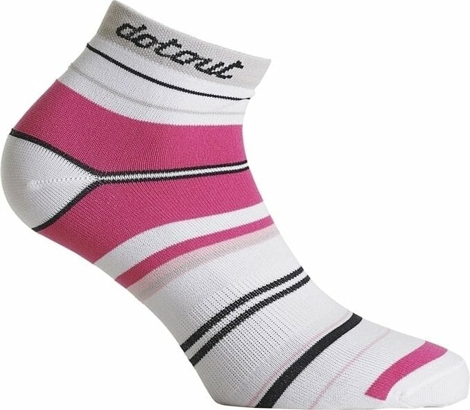 Chaussettes de cyclisme Dotout Ethos Women's Socks Set 3 Pairs White/Fuchsia S/M Chaussettes de cyclisme