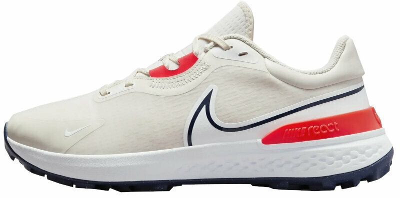 Chaussures de golf pour hommes Nike Infinity Pro 2 Mens Golf Shoes Phantom/Bright Crimson/White/Midnight Navy 41