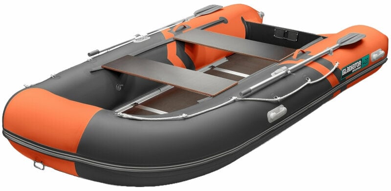 Inflatable Boat Gladiator Inflatable Boat B420AL 420 cm Orange/Dark Gray