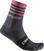 Kerékpáros zoknik Castelli Giro 13 Stripe Sock Gray/Rosa L/XL Kerékpáros zoknik