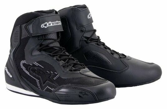 Motoros cipők Alpinestars Faster-3 Rideknit Shoes Black/Dark Gray 43,5 Motoros cipők - 1