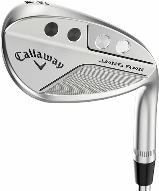 Golfová hole - wedge Callaway JAWS RAW Chrome Full Face Grooves Wedge 58-08 Z-Grind Steel Right Hand