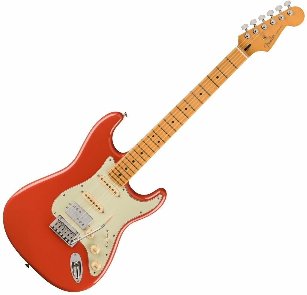 Elektrische gitaar Fender Player Plus Stratocaster HSS MN Fiesta Red