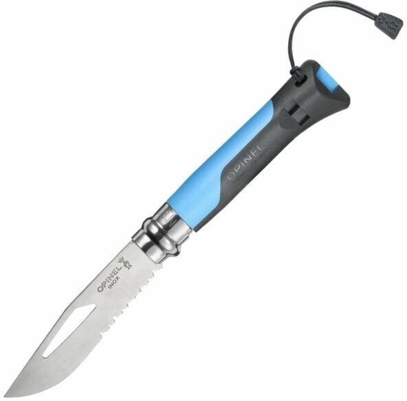 Nóż turystyczny Opinel N°08 Stainless Steel Outdoor Plastic Blue Nóż turystyczny