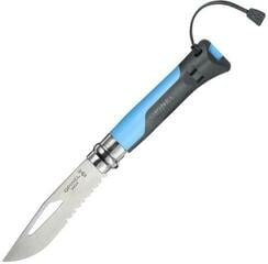 Faca para turistas Opinel N°08 Stainless Steel Outdoor Plastic Blue Faca para turistas