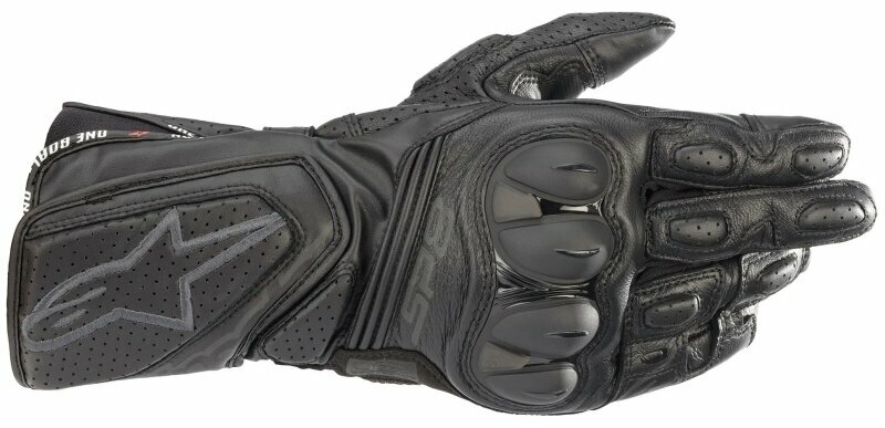 Moottoripyöräilijän käsineet Alpinestars SP-8 V3 Leather Gloves Black/Black M Moottoripyöräilijän käsineet