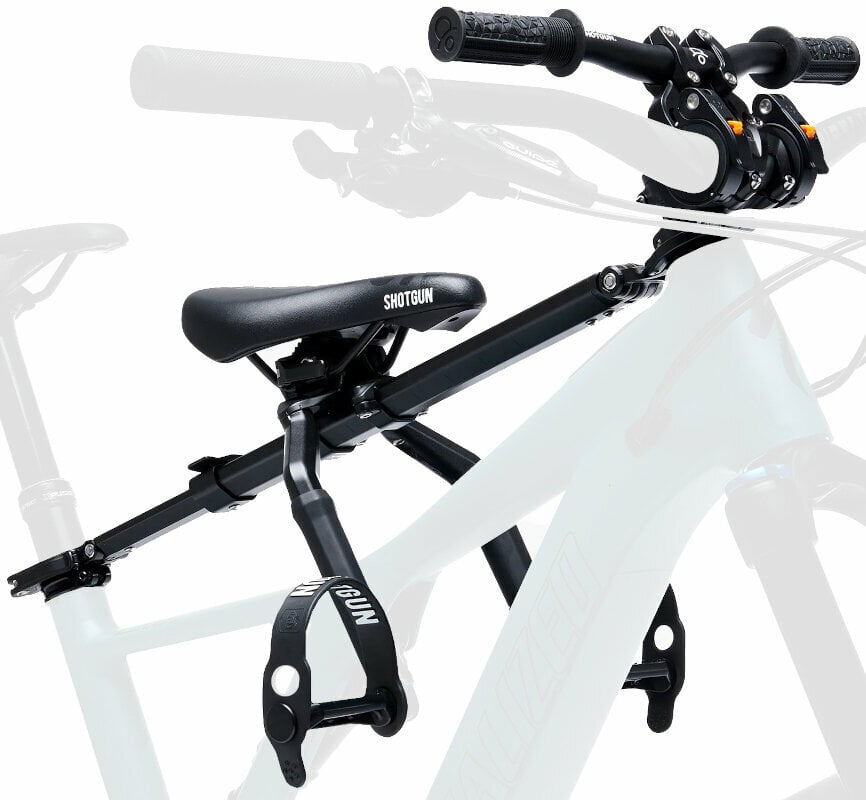 Dječja sjedalica i prikolica Shotgun Pro Child Bike Seat + Handlebars Combo Black Dječja sjedalica i prikolica