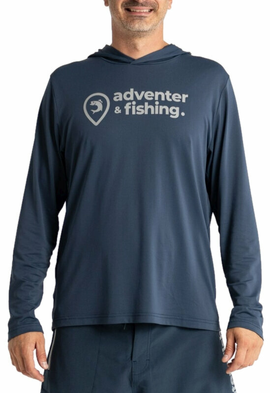 Horgászpulóver Adventer & fishing Horgászpulóver Functional Hooded UV T-shirt Original Adventer S
