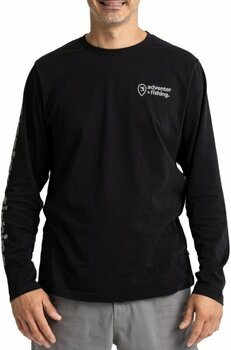 Angelshirt Adventer & fishing Angelshirt Long Sleeve Shirt Black S - 1
