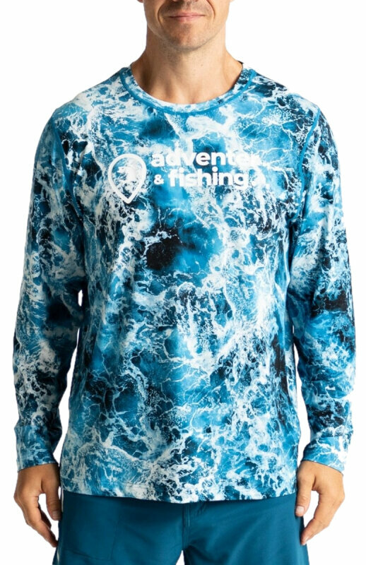 Maglietta Adventer & fishing Maglietta Functional UV Shirt Stormy Sea L