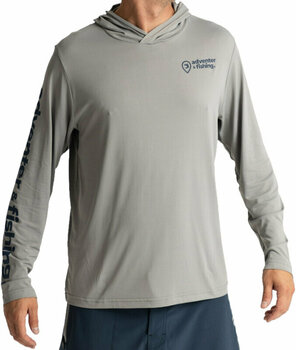 Hættetrøje Adventer & fishing Hættetrøje Functional Hooded UV T-shirt Limestone S - 1