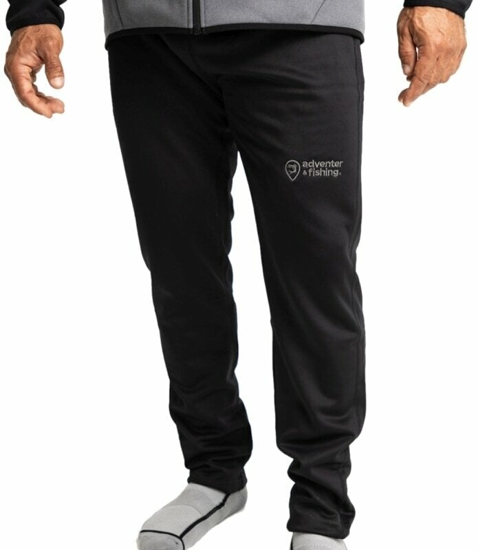 Adventer & fishing Pantaloni Warm Prostretch Pants Titanium/Black S