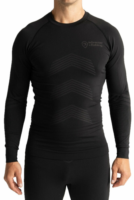 Adventer & fishing Tricou Functional Undershirt Titanium/Black XS-S