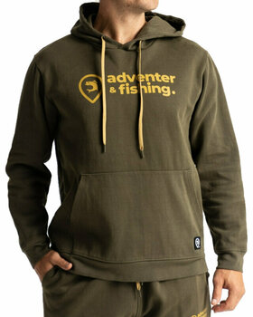 Mikina Adventer & fishing Mikina Cotton Hoodie Khaki L - 1