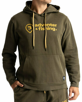 Sweatshirt Adventer & fishing Sweatshirt Cotton Hoodie Khaki XL - 1