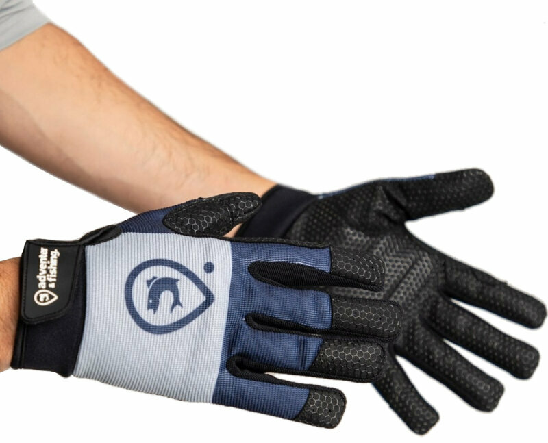 Angelhandschuhe Adventer & fishing Angelhandschuhe Gloves For Sea Fishing Original Adventer Long M-L