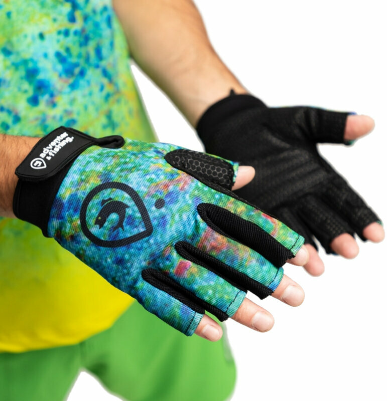 Kesztyű Adventer & fishing Kesztyű Gloves For Sea Fishing Mahi Mahi Short L-XL
