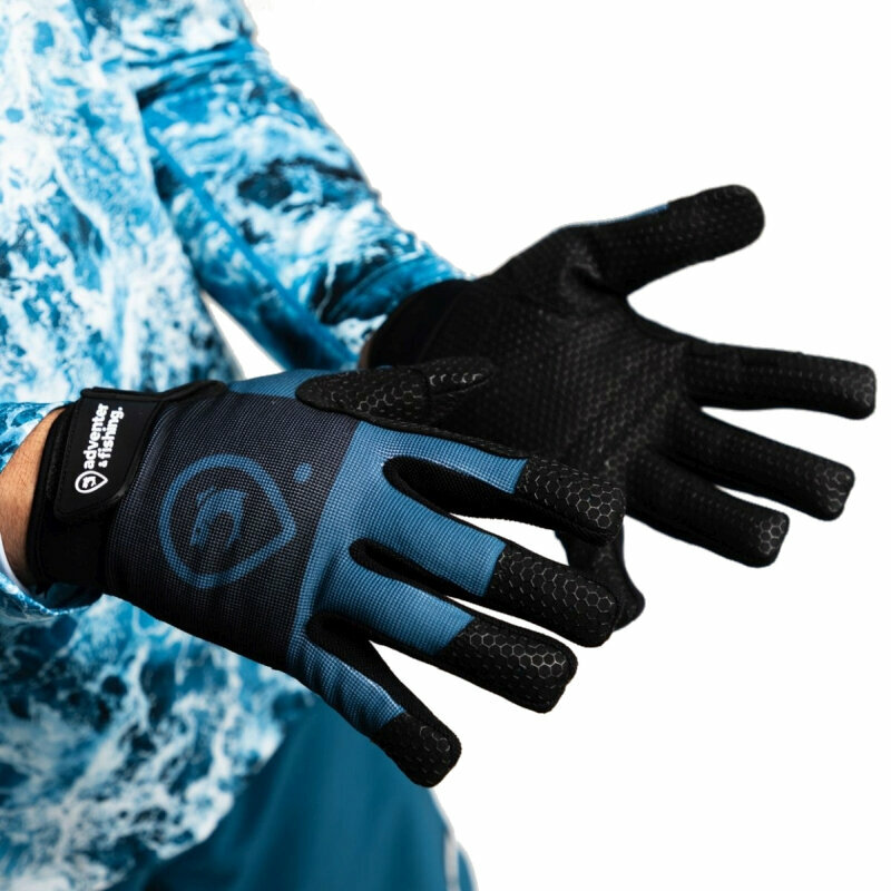 Kesztyű Adventer & fishing Kesztyű Gloves For Sea Fishing Petrol Long L-XL