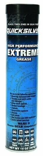 Marine Grease, Boat Flusher Quicksilver 8M0208462 High Performance Extreme Grease 14oz