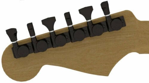 Clavijeros de guitarra Hipshot 6K1GL0B Negro Clavijeros de guitarra - 1