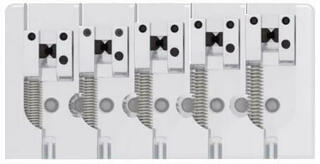 Chevalet pour basse Hipshot 5A5FM3AC Chrome Chevalet pour basse