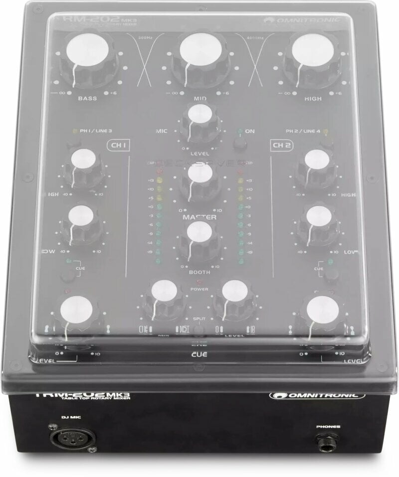 Couvercle de protection pour mixeur DJ Decksaver Omnitronic TRM-202