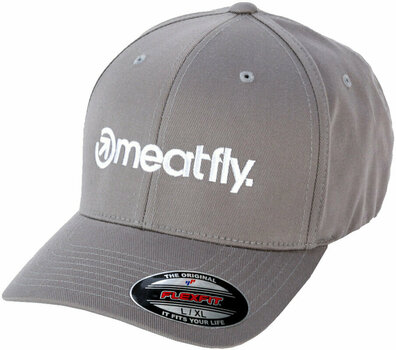 Kappe Meatfly Brand Flexfit Grey L/XL Kappe - 1