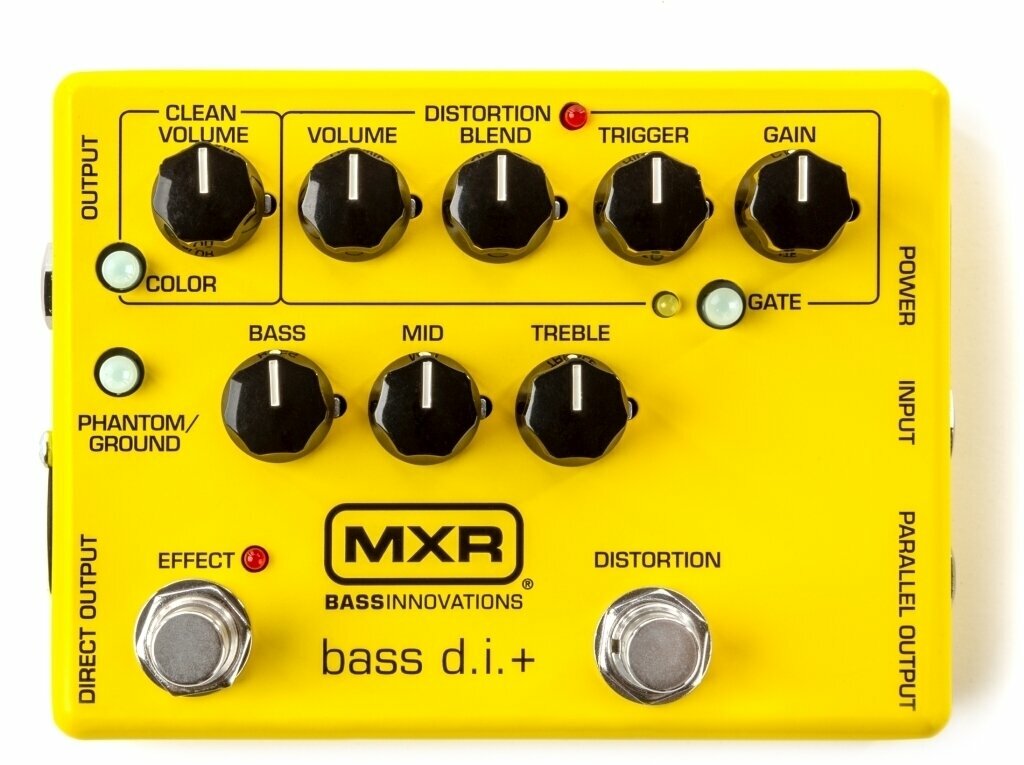 Bassguitar Effects Pedal Dunlop MXR M80Y Bass DI+ Special Edition Yellow