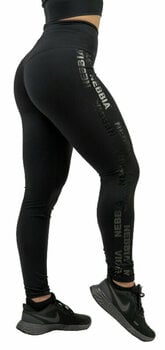 Pantalon de fitness Nebbia Classic High Waist Leggings INTENSE Iconic Black XS Pantalon de fitness - 1