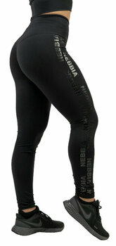 Pantalon de fitness Nebbia Classic High Waist Leggings INTENSE Iconic Black L Pantalon de fitness - 1