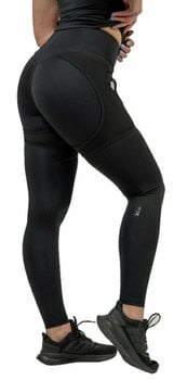 Pantalones deportivos Nebbia High Waist Leggings INTENSE Mesh Black XS Pantalones deportivos - 1