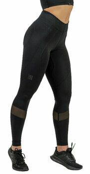 Calças de fitness Nebbia High Waist Push-Up Leggings INTENSE Heart-Shaped Black M Calças de fitness - 1