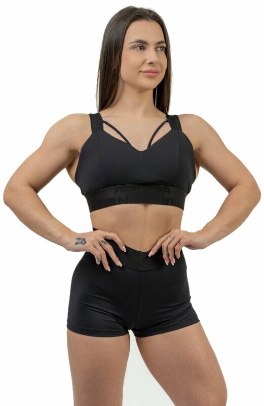 Fitness-undertøj Nebbia Padded Sports Bra INTENSE Iconic Black XS Fitness-undertøj