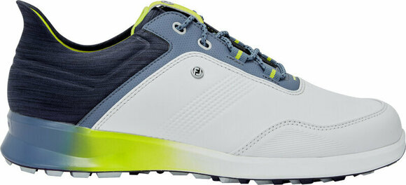 Calzado de golf para hombres Footjoy Stratos Mens Golf Shoes White/Navy/Green 43 - 1