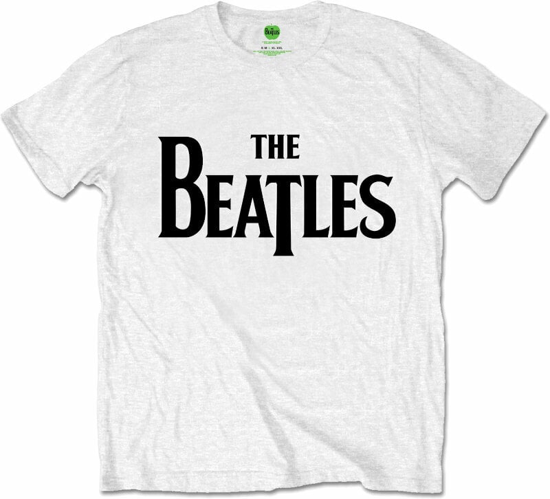 Skjorte The Beatles Skjorte Drop T Logo hvid S