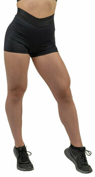 Calças de fitness Nebbia Compression High Waist Shorts INTENSE Leg Day Black M Calças de fitness - 1