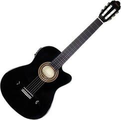 Classical Guitar with Preamp Valencia VC104TCE 4/4 Black Classical Guitar with Preamp
