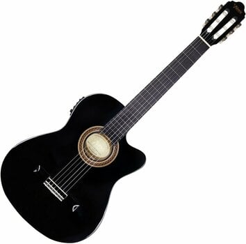 Classical Guitar with Preamp Valencia VC104TCE 4/4 Black - 1