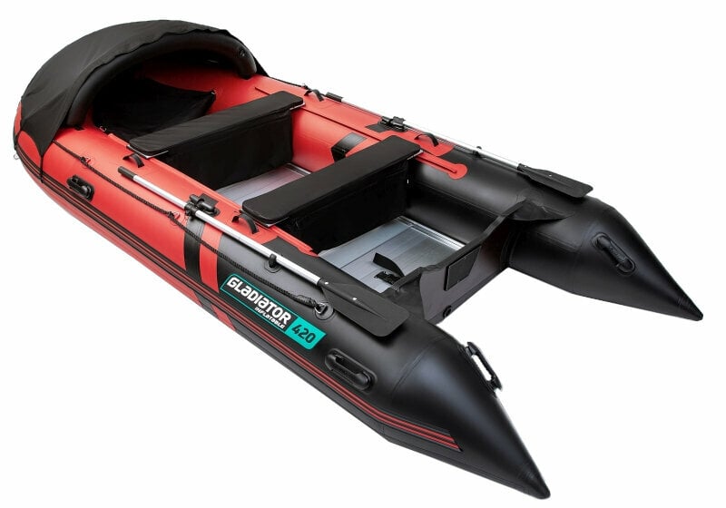 Inflatable Boat Gladiator Inflatable Boat C420AL 420 cm Red/Black